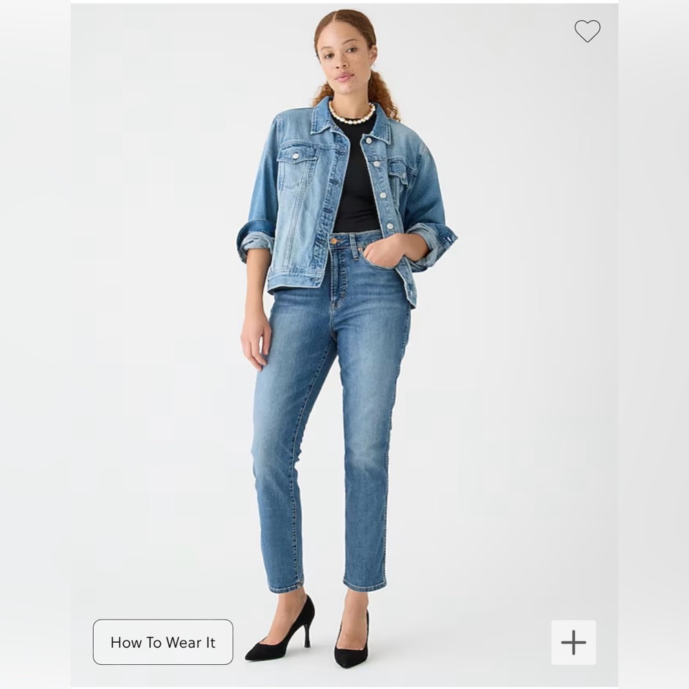 J Crew Curvy vintage slim-straight Jean in Warm Surf wash - NWT - SIZE T28
